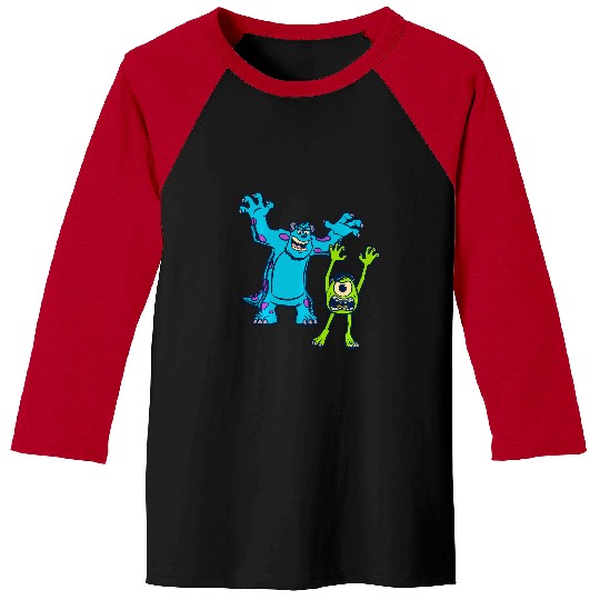 Disney Pixar Monsters University Sulley And Mike Baseball Tees