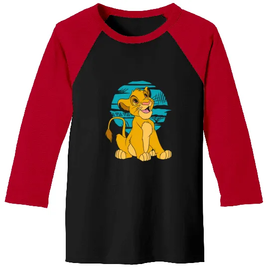 Disney The Lion King Young Simba Happy Long Sleeve Long Sleeve Baseball Tees