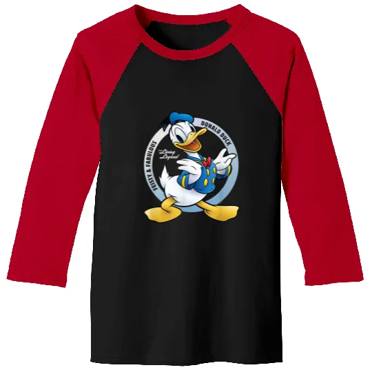 Disneyss Donald Duck 90th Anniversary Feisty Fabulous Legend Baseball Tees