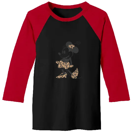 Disney Minnie Mouse Cheetah Print Outfit Baseball Tees