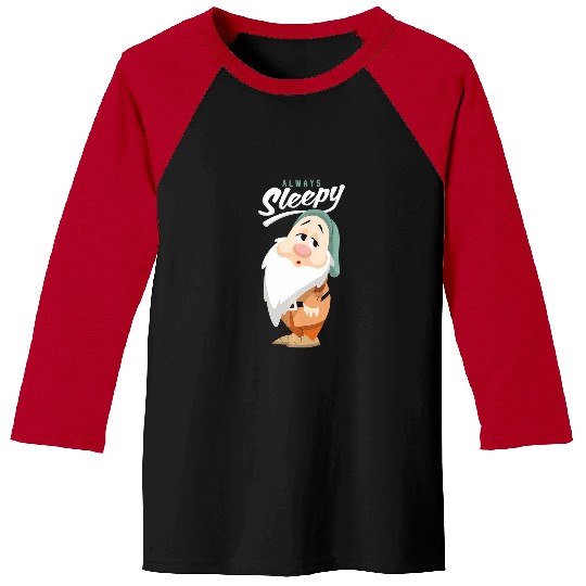 Discover Disney Snow White And The Seven Dwarfs Always Sleepy Baseball Tees