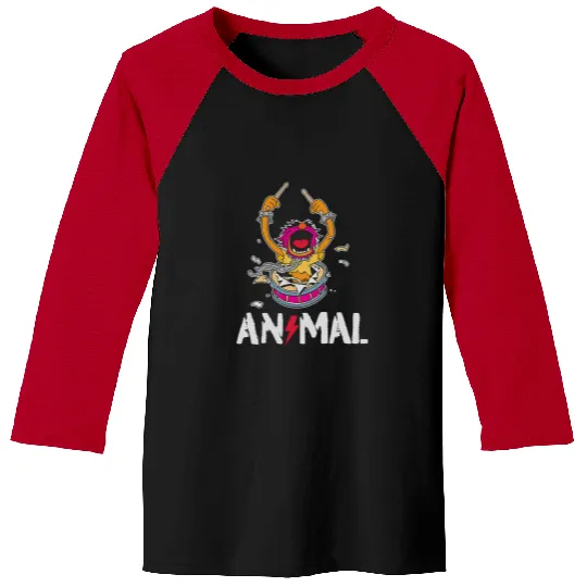 Disney The Muppets Animal Rock And Roll Drums Graffiti Logo Baseball Tees