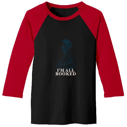 Disney Princess Belle I'M All Booked Baseball Tees