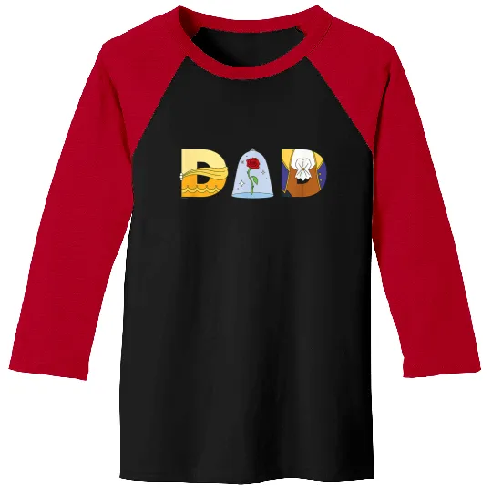 Disneyss Beauty And The Beast Belle Fathers Day Birthday Dad Baseball Tees
