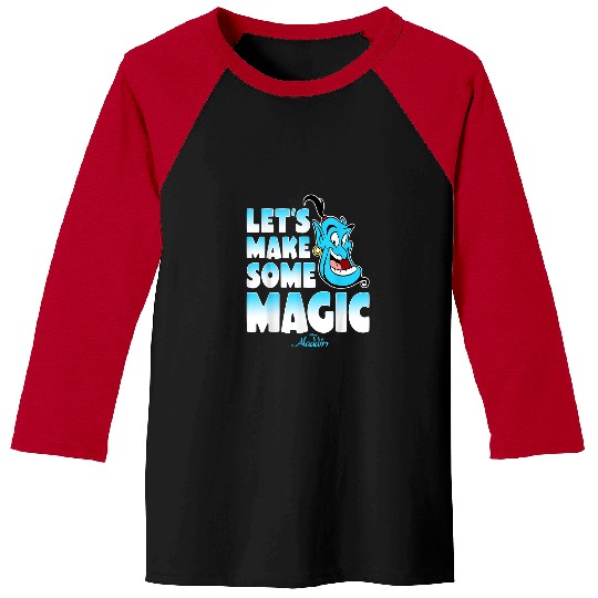 Disney Aladdin Genie Lets Make Some Magic Gradie Baseball Tees