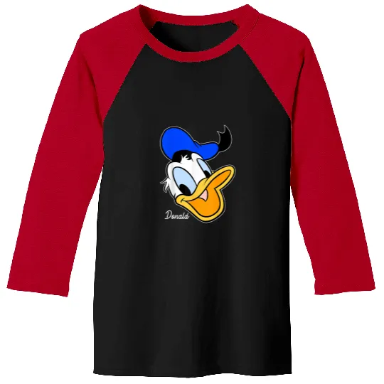 Discover Disney Mickey And Friends Donald Duck Big Face Baseball Tees