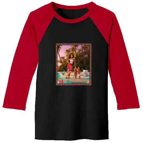 Discover Disney Moana 2 Moana and Simea Pua Heihei Ocean Sisters Baseball Tees