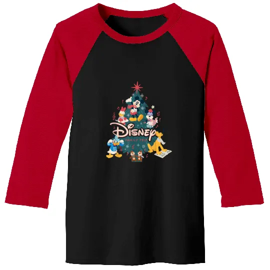 Discover Disneyss Mickey Friends Carols Christmas Holiday Family Trip Baseball Tees