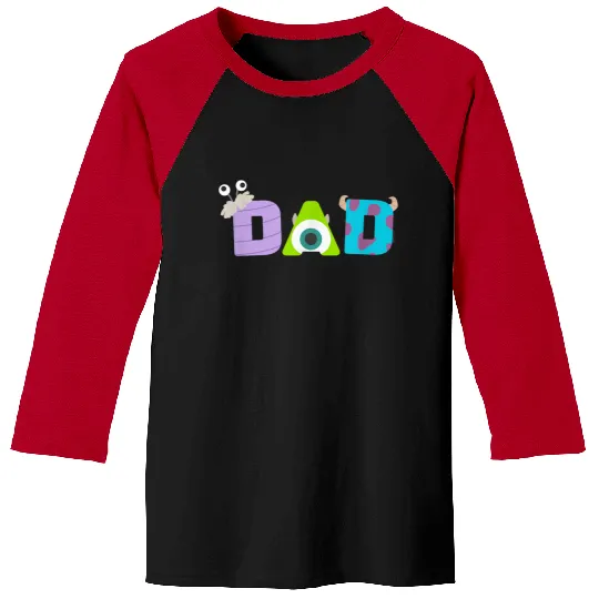 Disneyss And Pixarss Monsters Inc Dad Fathers Day Birthday Baseball Tees