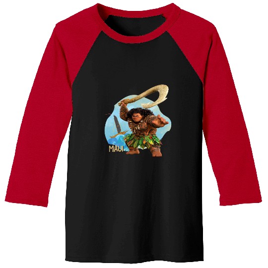 Discover Disney Moana 2 Action Pose “Maui” with Fish Hook Baseball Tees
