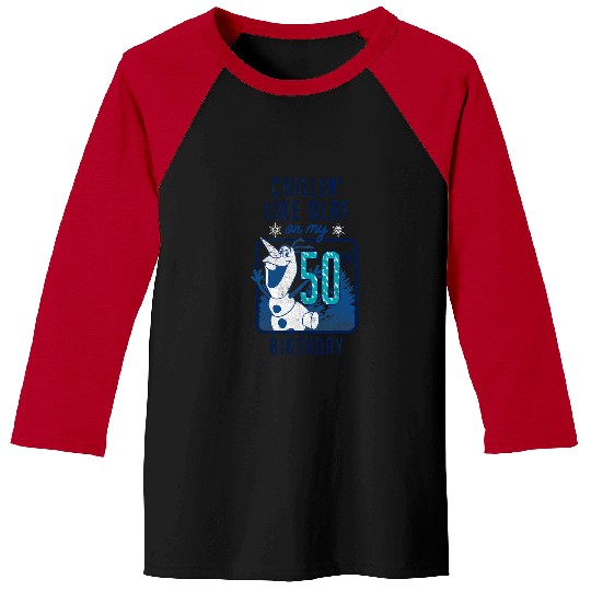 disney frozenss Chillin Like Olaf On My 50th Birthday Baseball Tees