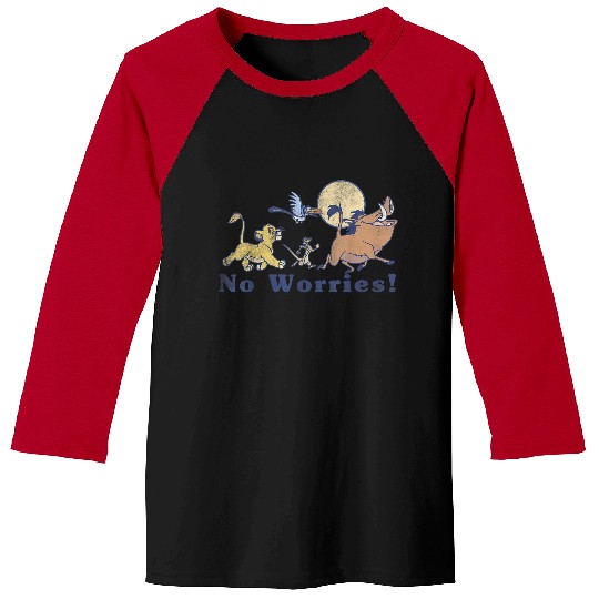 Disneyss Lion King No Worries Vintages Group shots Baseball Tees