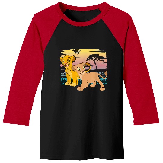 Disneyss The Lion King Young Simba Nala 90s Baseball Tees