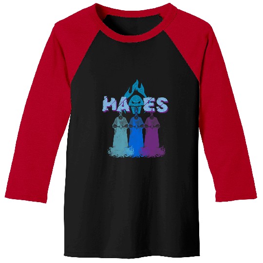 Disney Villains Hades Multicolor Evil Shot Distressed Baseball Tees