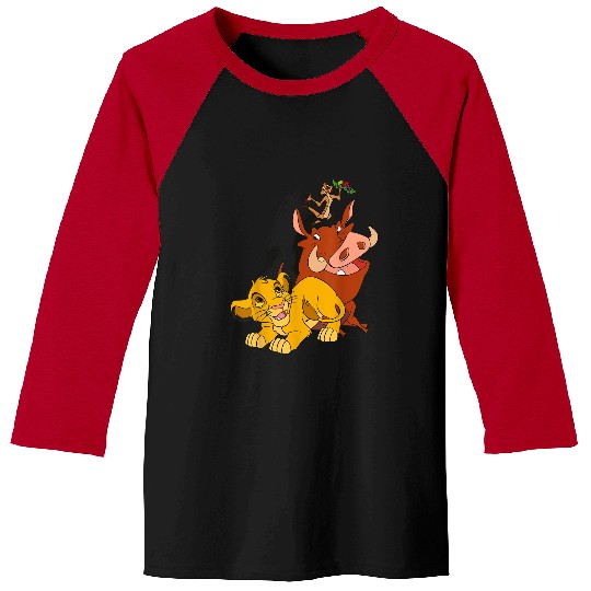 Disneyss The Lion King Young Simba Timon And Pumbaa Baseball Tees