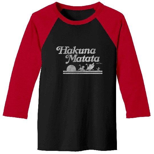 Disneyss Lion King Hakuna Matata Silhouette Baseball Tees