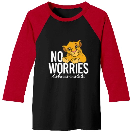 Disneyss Lion King Classic No Worries Simba Baseball Tees