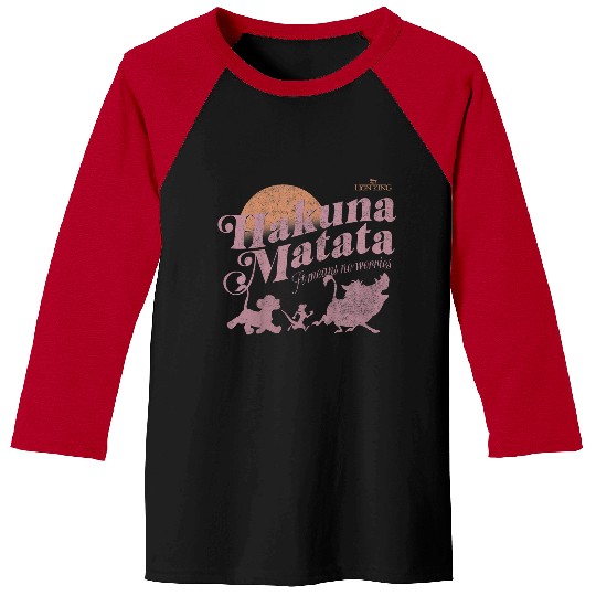 Disneyss The Lion King Hakuna Matata It Means No Worries Baseball Tees