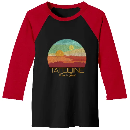 Star Wars Tatooine Postcard Fun in the Sun Vintage Disney+ Baseball Tees