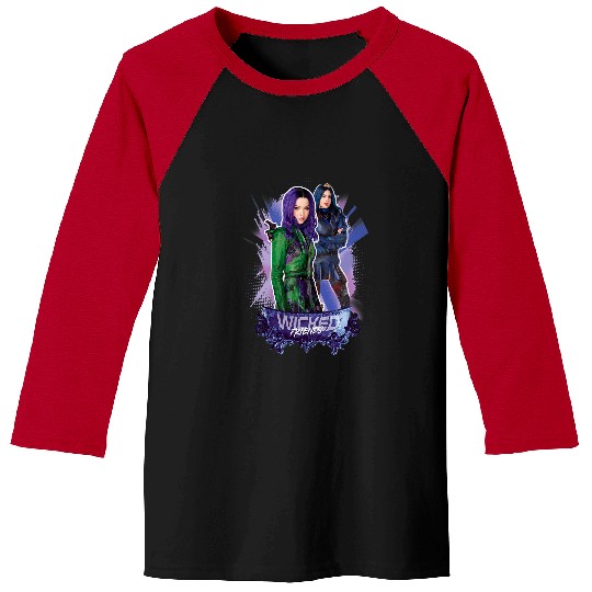 Disney Descendants 3 Mal and Evie Wicked Friends Baseball Tees