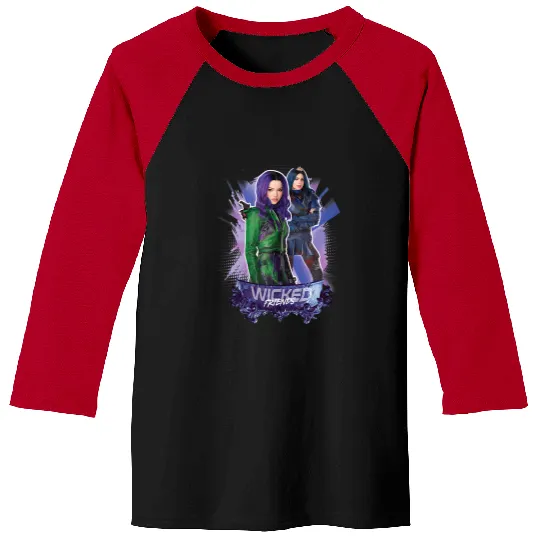 Disney Descendants 3 Mal and Evie Wicked Friends Baseball Tees
