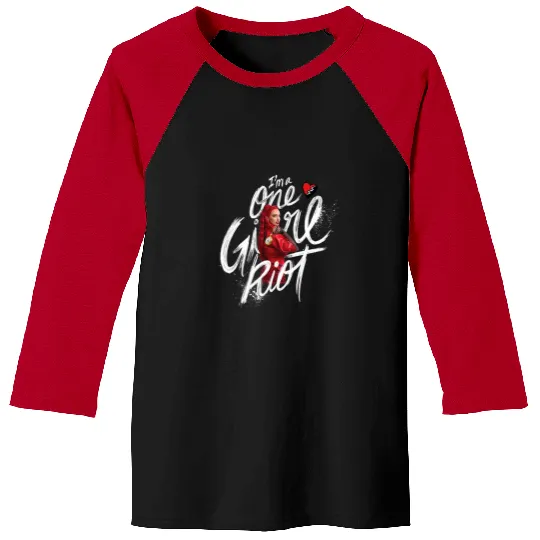 Disney Descendants The Rise Of Red I'm A One Girl Riot Red Baseball Tees