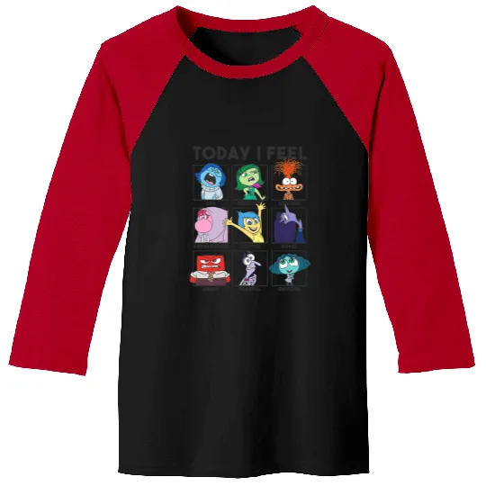 Disney Pixar Inside Out 2 Today I Feel... Emotions Panels Baseball Tees