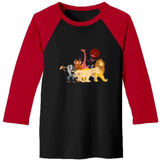 Disneyss The Lion King Simba Nala Timon Pumbaa Animal Family Baseball Tees