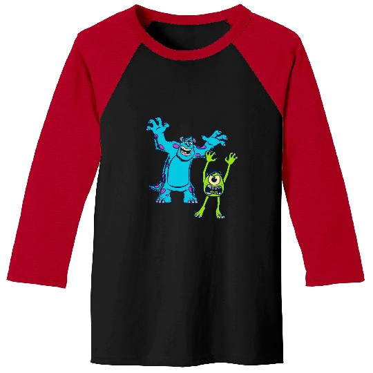 Disney Pixar Monsters University Sulley and Mike Baseball Tees