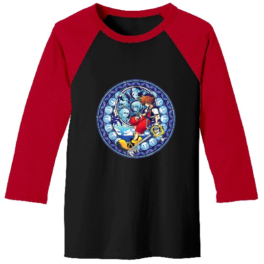 Disneys Kingdom Hearts Sora Stained Glass Baseball Tees