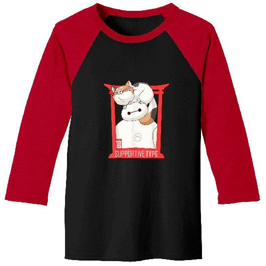 Disneys Big Hero 6 Tv Series Baymax And Cat Baseball Tees