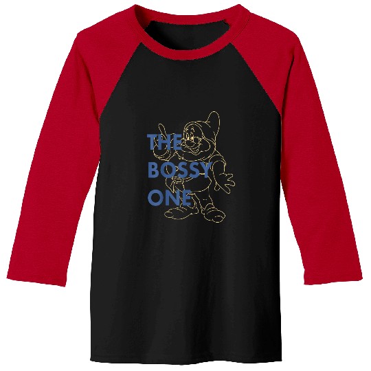 Disneyss Snow White Doc The Bossy One Graphic Baseball Tees