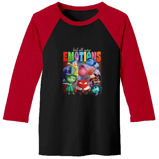 Disneys Pixar Inside Out 2 Feel All Your Emotions Baseball Tees