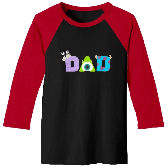 Disneyss And Pixarss Monsters Inc Dad Fathers Day Birthday Baseball Tees