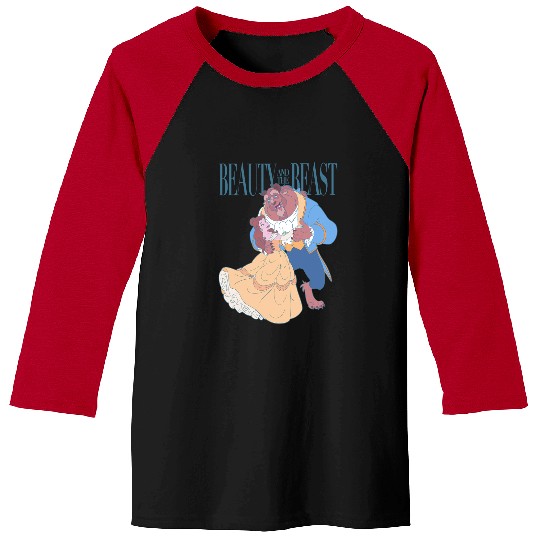 Disney Beauty And The Beast Belle And Beast Classic Portrait Baseball Tees