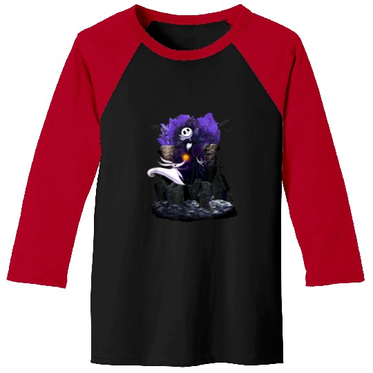 Disneyss The Nightmare Before Christmas Graveyard Buddies Logo Baseball Tees