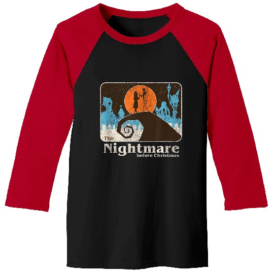 Disneyss The Nightmare Before Christmas Vintages Jack And Sally Baseball Tees