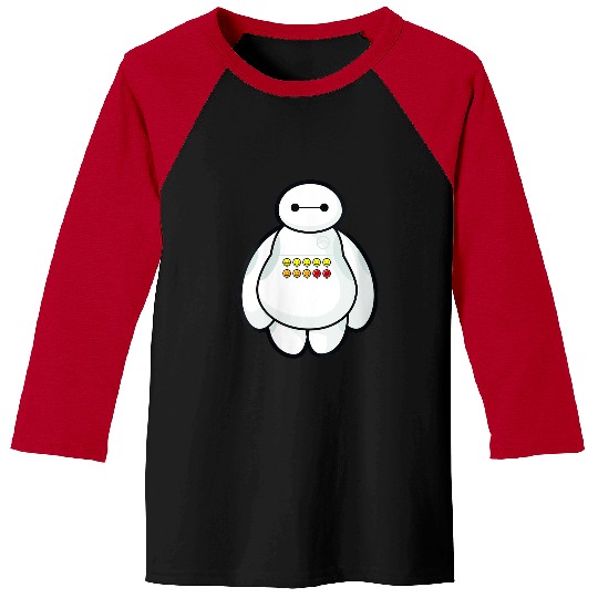 Disneyss Big Hero 6 Baymax Displaying Different Levels Of Pain Baseball Tees