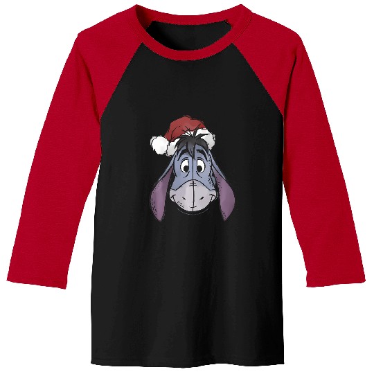 Disney Winnie The Pooh Christmas Eeyore Santa Hat Baseball Tees