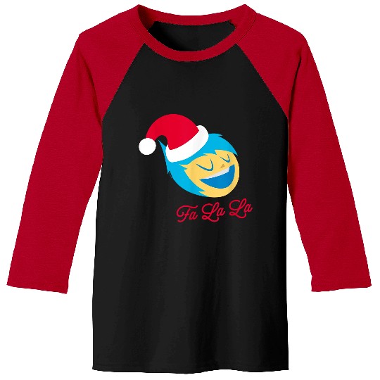 Disneyss And Pixarss Inside Out 2 Christmas Fa La La Santa Joy Baseball Tees