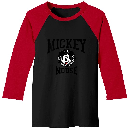 Disneyss Mickey And Friends Mickey Mouse Hollywood Collegiate Baseball Tees