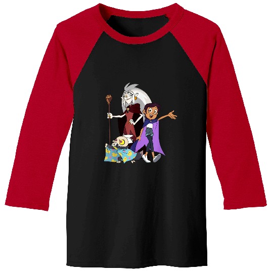 Disneyss The Owl House Edalyn Luz King Group shots Chest Logo Baseball Tees