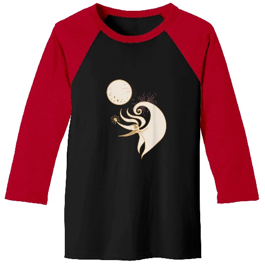Disneyss The Nightmare Before Christmas Zero And The Full Moon Baseball Tees