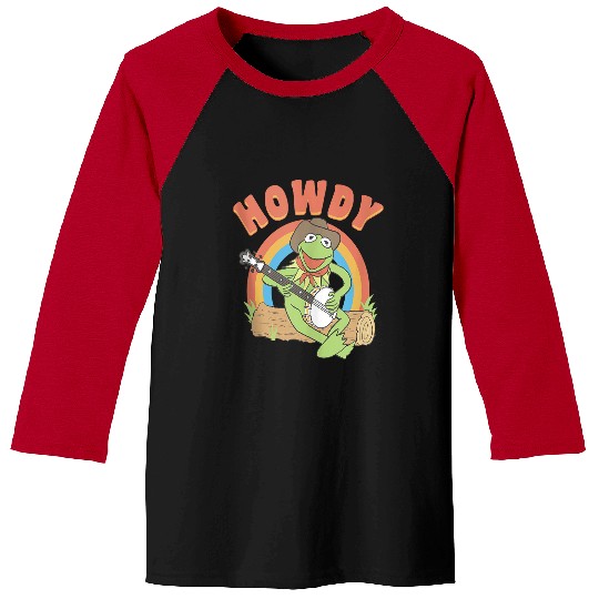 Disneyss The Muppets K the frog Howdy Retro Chest Logo Baseball Tees