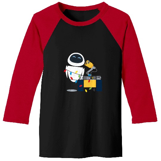 Disney Pixar Wall-E Eve Christmas Light Wrap Baseball Tees