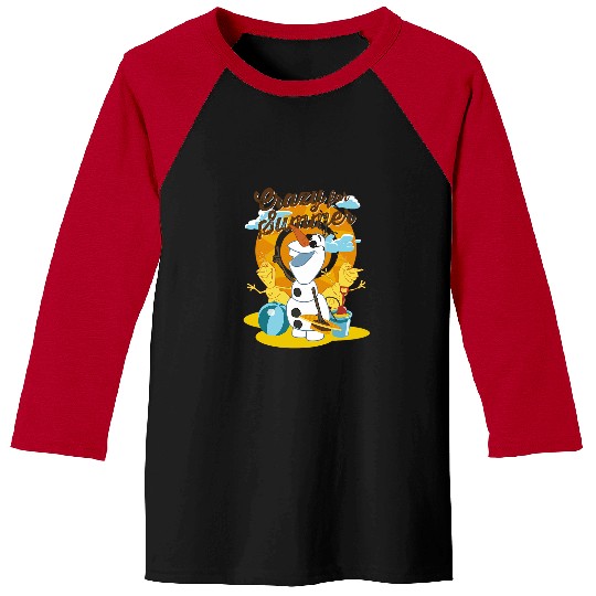 disney frozenss crazyss For Summer Olaf Tropical Snowman Baseball Tees