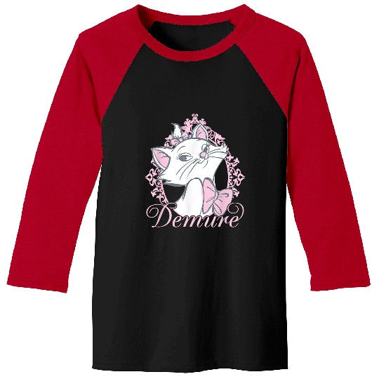 Disneyss The Aristocats Cute Marie Demure Sketch Chest Frame Baseball Tees