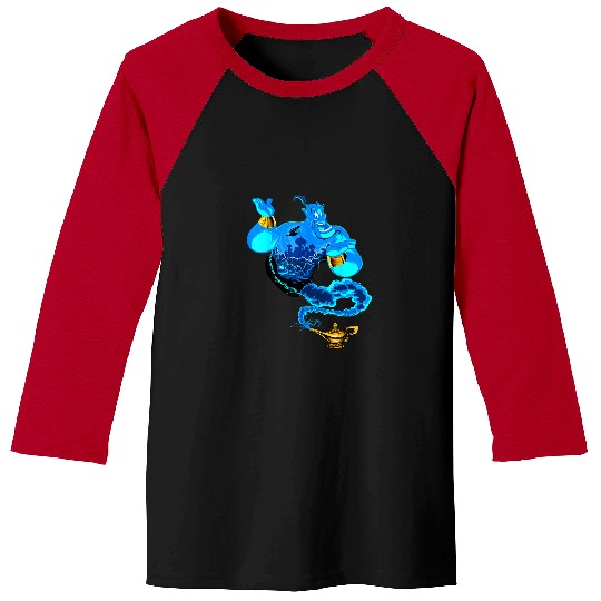 Disney Aladdin Genie Portrait Agrabah Fill Baseball Tees