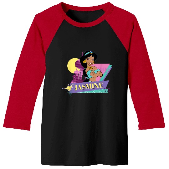 Disneyss Aladdin Retro 90s Couples Matching Princess Jasmine Baseball Tees