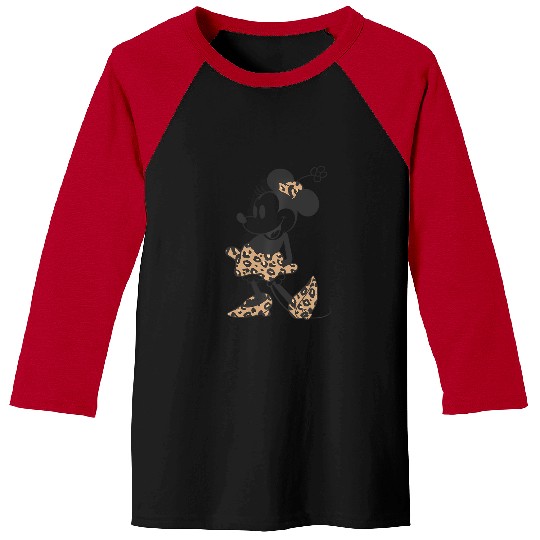 Disney Minnie Mouse Cheetah Print Outfit Baseball Tees